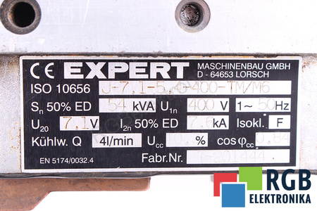 J-7.1-5.4-400-TM/M6 EXPERT 54KVA U1N 400V U20 7.1V 7.6KA