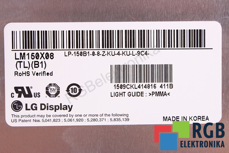LM150X08 LG TL B1 6091L-0579A LCD MATRICA