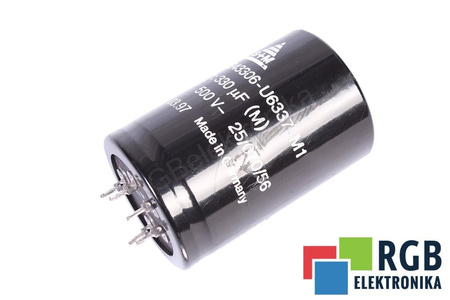 KONDENSATORIUS B43306-U6337-M1 S+M 330UF, 500V
