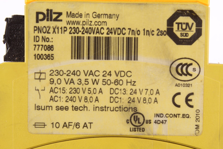 PNOZ X11P PILZ 777086 SAUGOS RELĖ