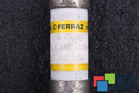 SAUGIKLIS 6.6URS17/16A FERRAZ 600VAC, 16A SAUGIKLIS