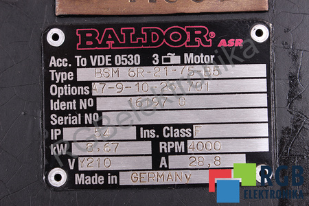 BSM6R-21-75-B5 BALDOR STABDYS