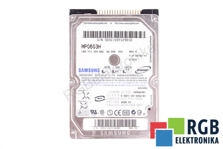 MP0603H HARD DISK SAMSUNG 60GB