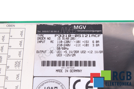 P3310-05121ACF MGV 15.9140.201