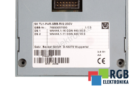 SKTU1-PAR-GBB-RV2.23CV BECKER VALDYMO IR VALDYMO PULTAS