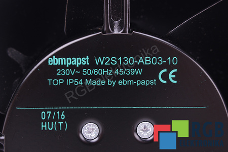 W2S130-AB03-10 EBM PAPST 150X55MM, 0.045KW, 230V, 0.27A VENTILIATORIUS