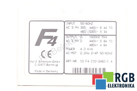 10.F4.C1D-3460/1.4 KEB COMBIVERT