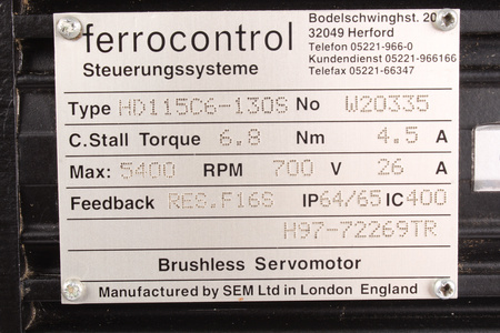 HD115C6-130S FERROCONTROL