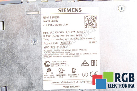 6EP3437-8MB00-2CY0 SIEMENS SITOP PSU8600