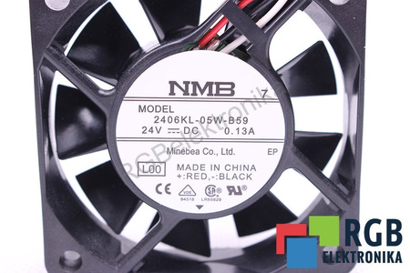 2406KL-05W-B59 MINEBEA NMB 60X60X15MM, 24V, 0.13A VENTILIATORIUS