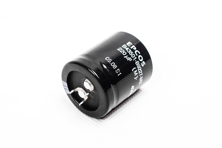 KONDENSATORIUS B43501-B9227-M2 EPCOS 220UF, 400VDC KONDENSATORIUS