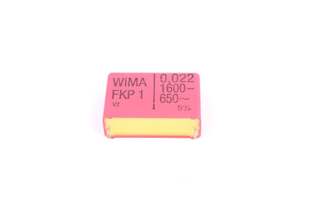 KONDENSATORIUS 0.022UF 1600VDC WIMA FKP1 650VAC
