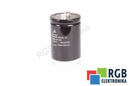 KONDENSATORIUS B43456-S5338-Q3 EPCOS 3300UF, 450V, 60X110MM