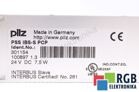 301154 PILZ PSS IBS-S PCP 7.5W 24VDC