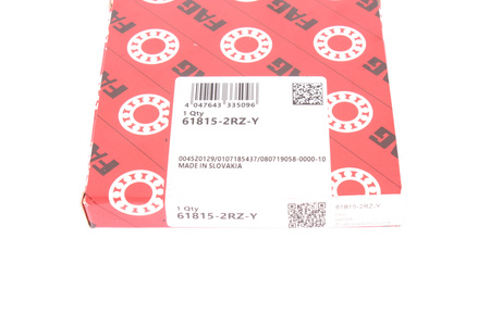 61815-2RZ-Y FAG 75X95X10 14000RPM, 7000RPM, 75X95X10 12.5KN, 10.8KN GUOLIS