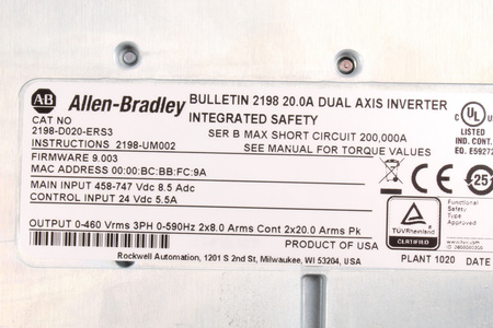 2198-D020-ERS3 ALLEN BRADLEY