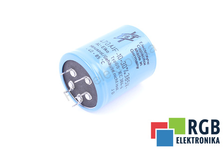 KONDENSATORIUS 470UF 385VDC F&T KONDENSATORIUS