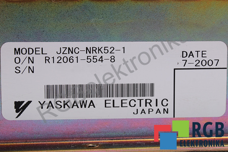 JZNC-NRK01-1 YASKAWA JZNC-NRK52-1 TINKLELIS