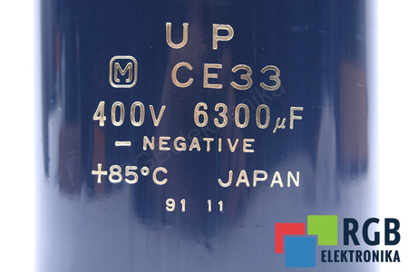 KONDENSATORIUS CE33 MATSUSHITA 6300UF, 400VDC
