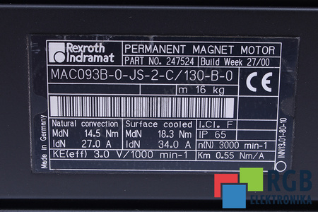 MAC093B-0-JS-2-C/130-B-0 BOSCH REXROTH R911247524