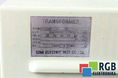E2565-254 GOMI ELECTRIC TRANSFORMATORIUS