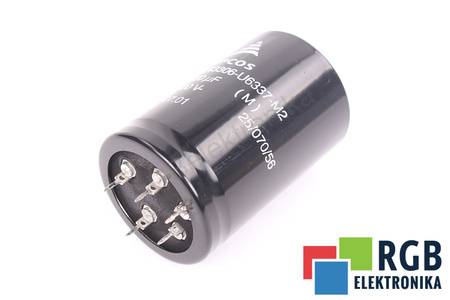 KONDENSATORIUS B43306-U6337-M2 EPCOS 25/070/56 330UF, 500VDC KONDENSATORIUS