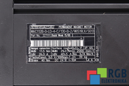 MAC112B-0-LD-4-C/130-B-2/WI519LX/S013 INDRAMAT