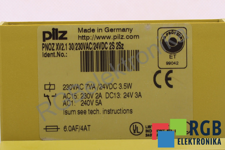 PNOZXV2.1 PILZ 774516 SAUGOS RELĖ