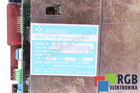 A652-05 GOULD AC SERVO AMPLIFIER