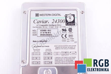 AC24300-00LC WESTERN DIGITAL CAVIAR 24300 69000803 3.5" 4.3GB IDE