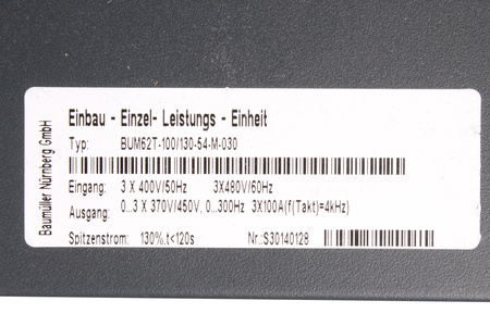 BUM62T-100/130-54-M-030 BAUMÜLLER