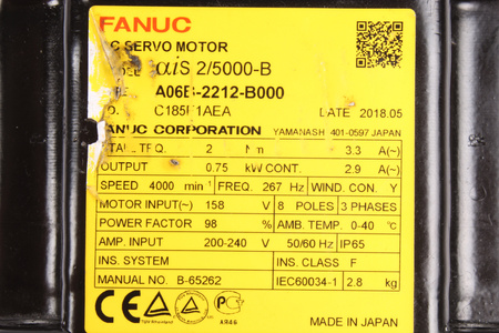 A06B-2212-B000 FANUC AIS2/5000-B