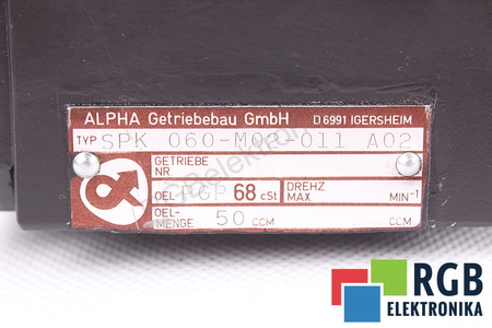 SPK060-M02-011 ALPHA GETRIEBEBAU PAVARA