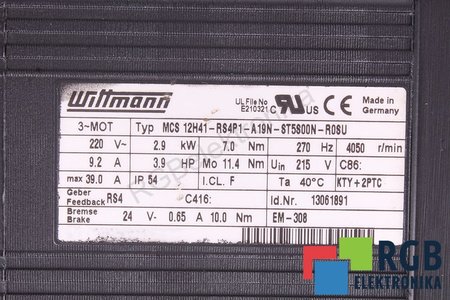 MCS12H41-RS4P1-A19N-ST5S00N-R0SU WITTMANN STATORIAUS