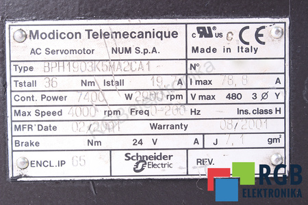 BPH1903K5MA2CA1 TELEMECANIQUE STATORIAUS