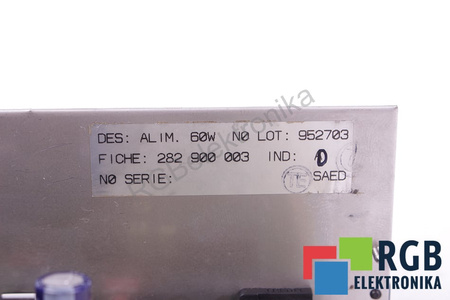 282900003D NUM ALIM BARD POWER SUPPLY 60W SKIRTAS 1062T