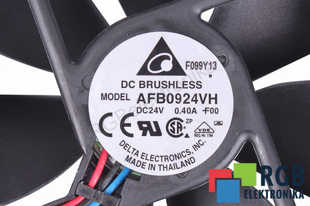 AFB0924VH-F00 DELTA 92X92X25MM 24V, 04A VENTILIATORIUS