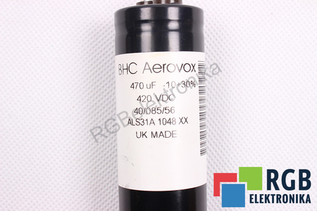 KONDENSATORIUS ALS31A1048XX AEROVOX BHC 470UF, 420VDC