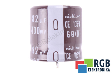 KONDENSATORIUS 82UF 400V NICHICON KONDENSATORIUS