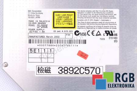 CD-2800E NEC COMPACT DISC CD-ROM DISKAS