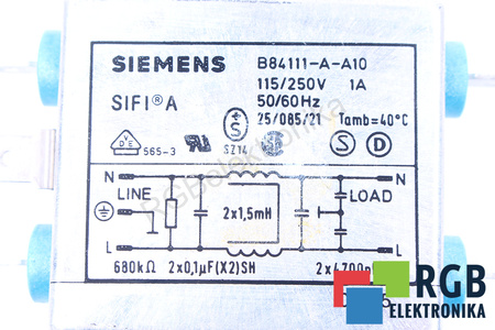 B84111-A-A10 SIEMENS SIFI A FILTRAS