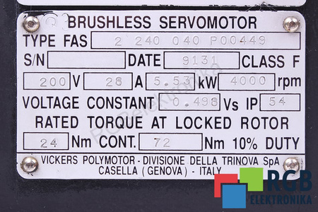 FAS2240040P00449 VICKERS GALINIS LANCE