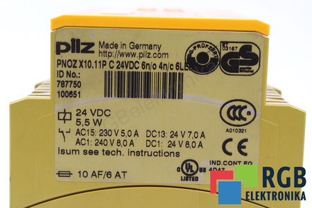 PNOZX10.11PC PILZ 787750 SAUGOS RELĖ