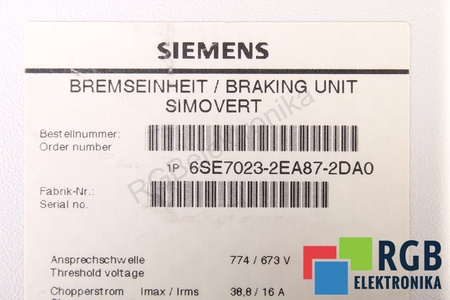6SE7023-2EA87-2DA0 SIEMENS