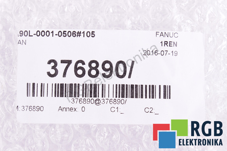 A90L-0001-0506#105 FANUC 2406KL-05W-B59 60X60X15MM, 24V, 0.13A VENTILIATORIUS