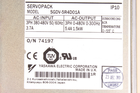 SGDV-5R4D01A YASKAWA