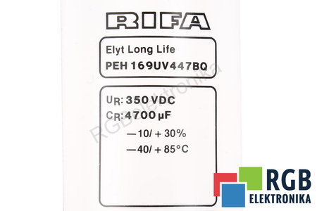 KONDENSATORIUS PEH169UV447BQ RIFA 4700UF, 350V
