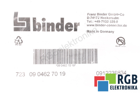 723-09-0462-70-19 BINDER C65020077 19PIN