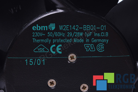 W2E142-BB01-01 EBM PAPST 172X150MM 230VAC 29W VENTILIATORIUS