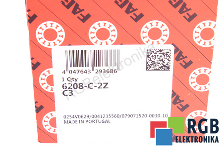 6208-C-2Z-C3 FAG 40X80X18 GUOLIS